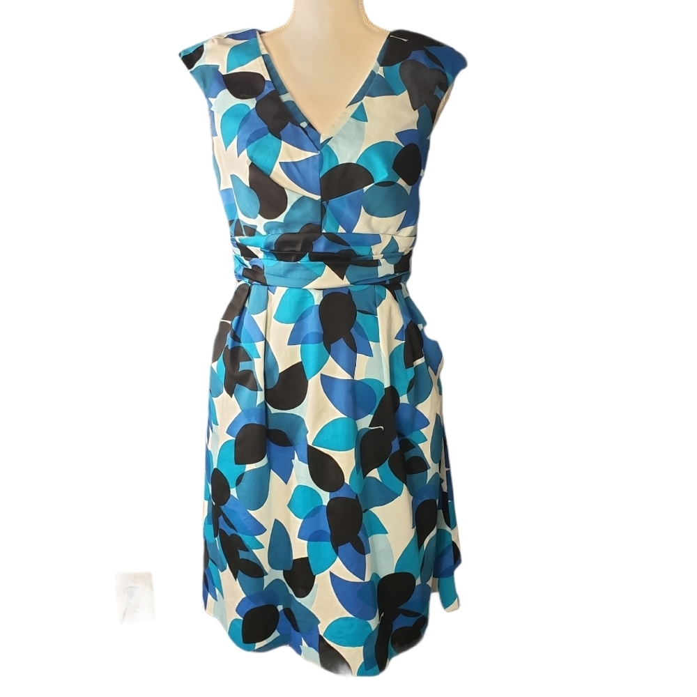 Marvin Richards Floral Sleeveless Dress Sz 8 Sash
